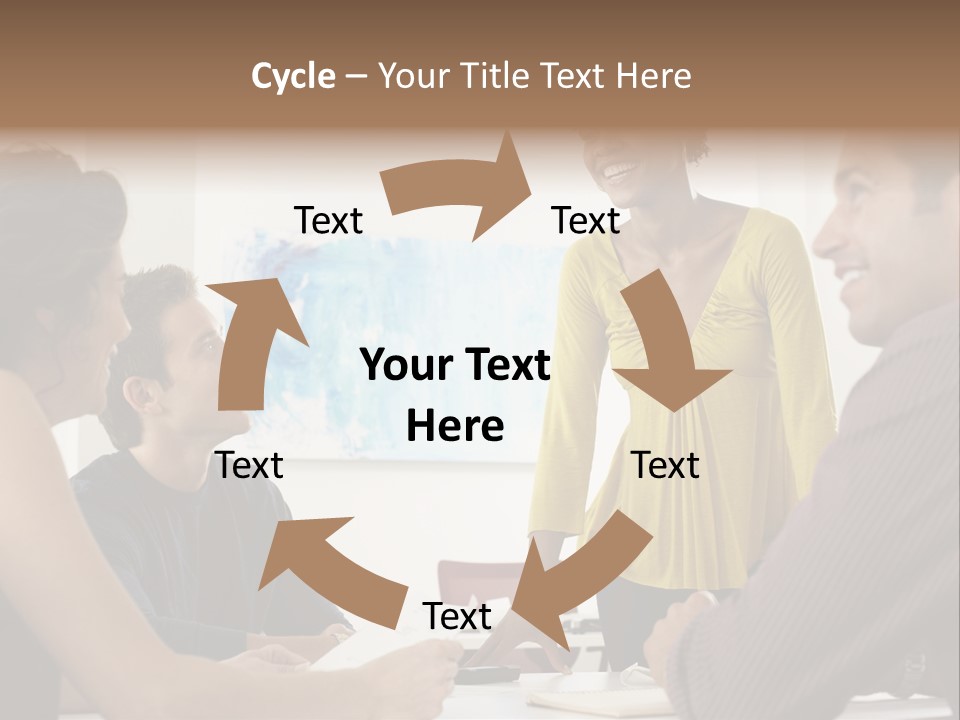Casual Interracial Corporate PowerPoint Template