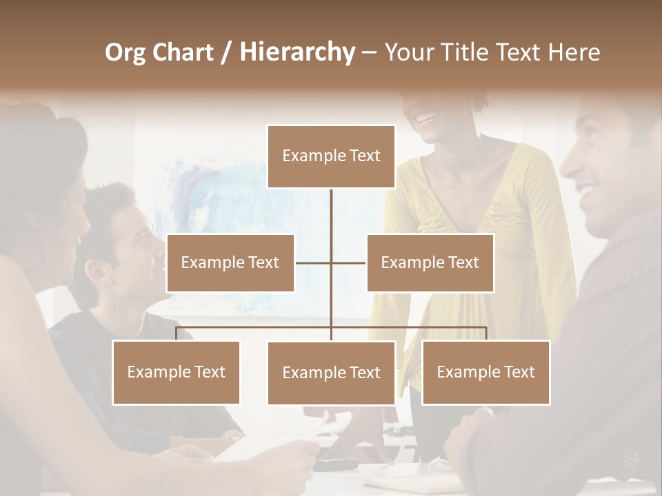 Casual Interracial Corporate PowerPoint Template