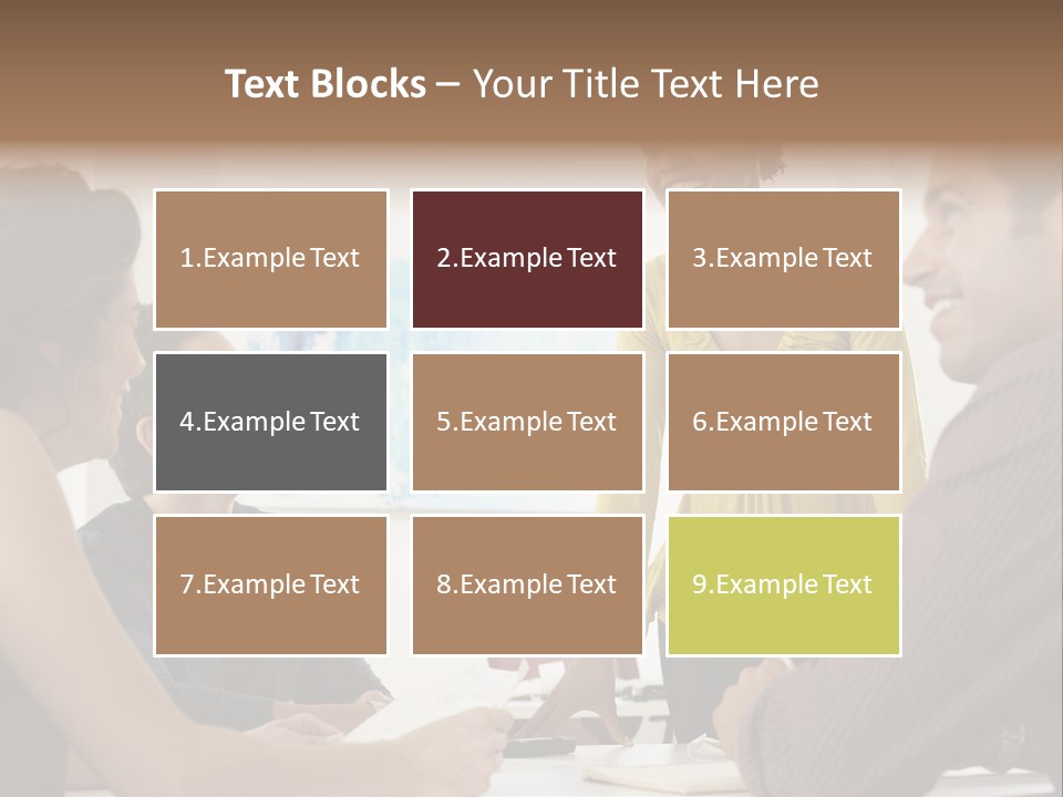 Casual Interracial Corporate PowerPoint Template