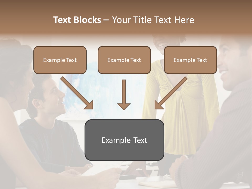 Casual Interracial Corporate PowerPoint Template