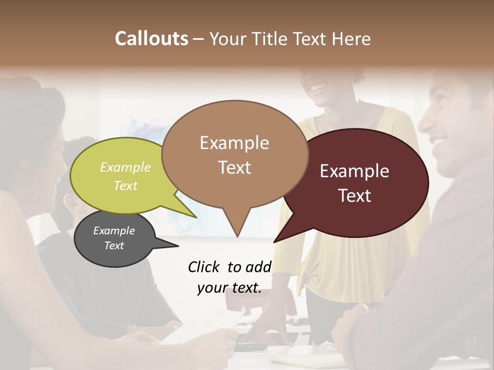 Casual Interracial Corporate PowerPoint Template