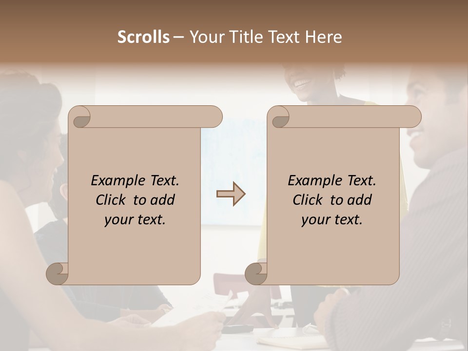 Casual Interracial Corporate PowerPoint Template