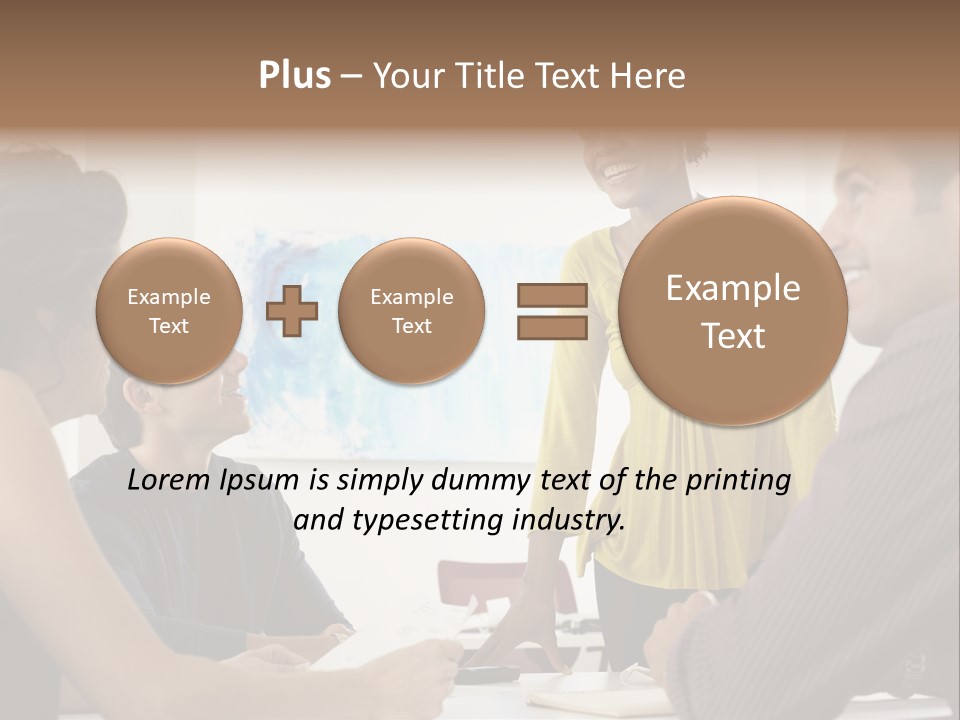 Casual Interracial Corporate PowerPoint Template