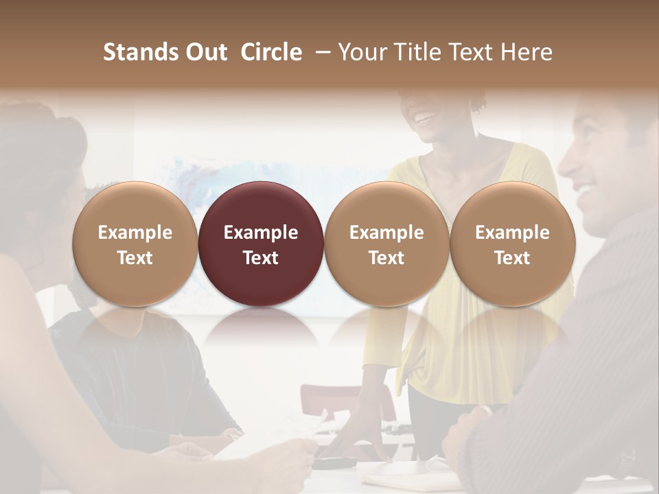 Casual Interracial Corporate PowerPoint Template