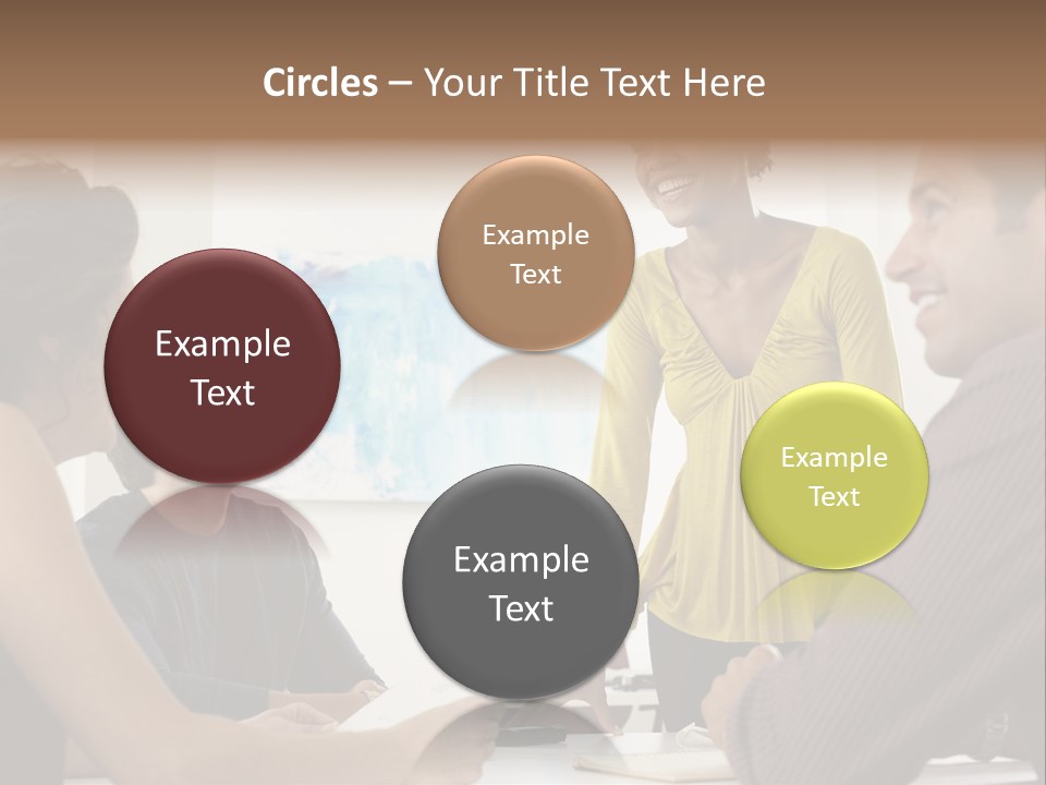 Casual Interracial Corporate PowerPoint Template