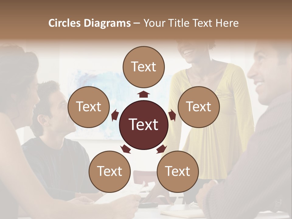 Casual Interracial Corporate PowerPoint Template