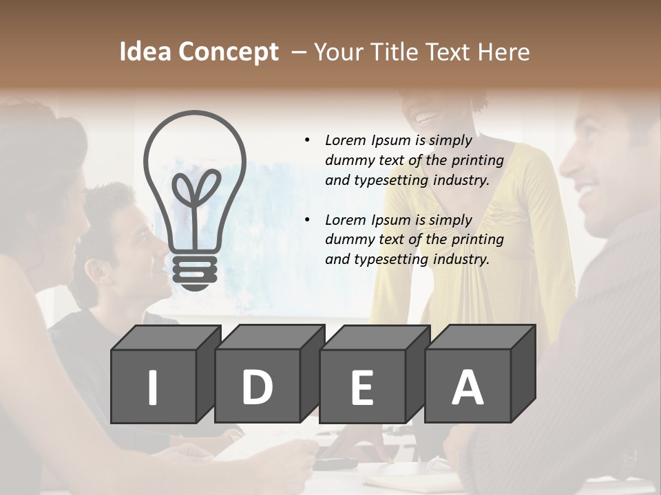 Casual Interracial Corporate PowerPoint Template