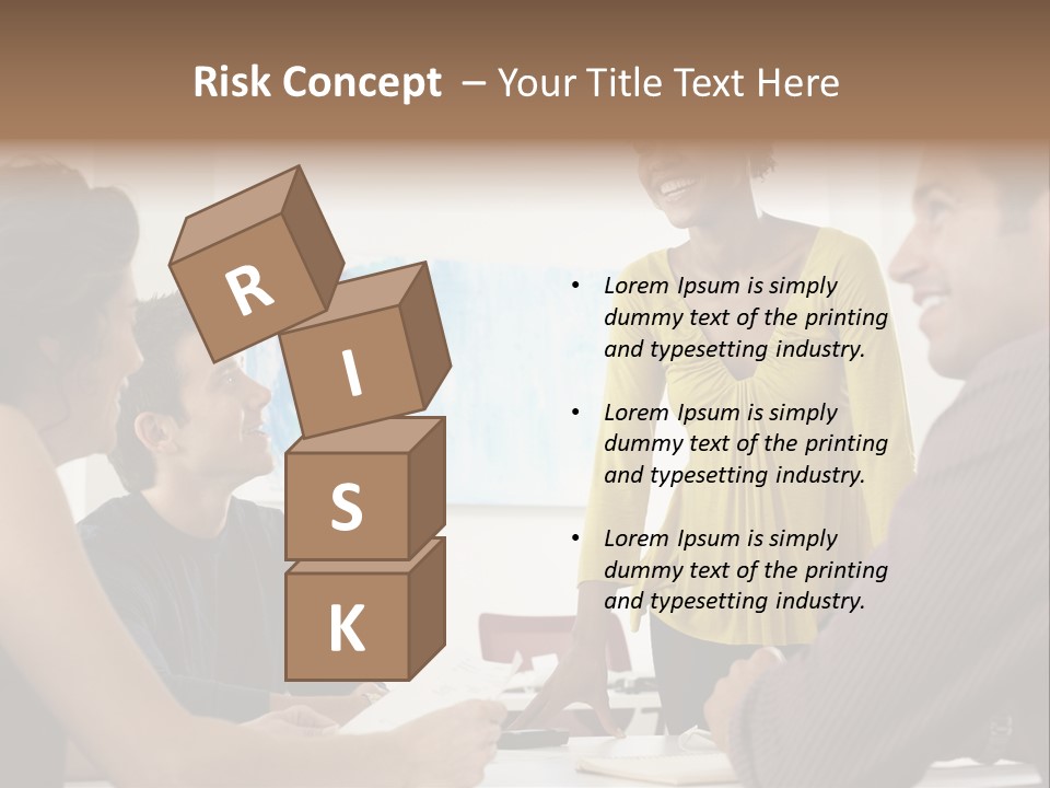 Casual Interracial Corporate PowerPoint Template