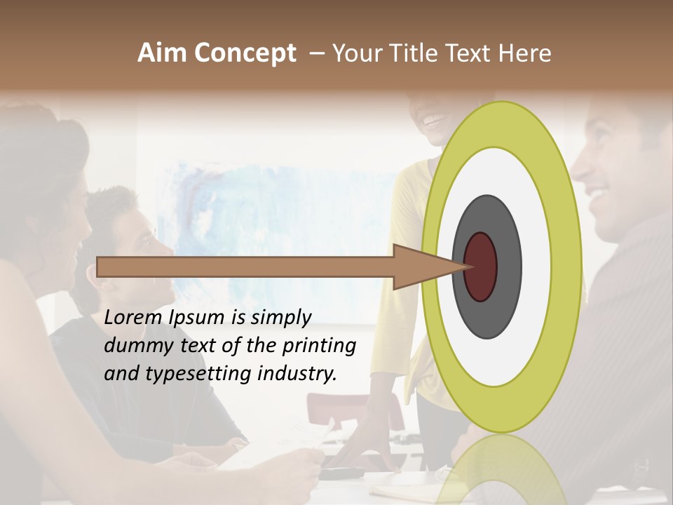 Casual Interracial Corporate PowerPoint Template