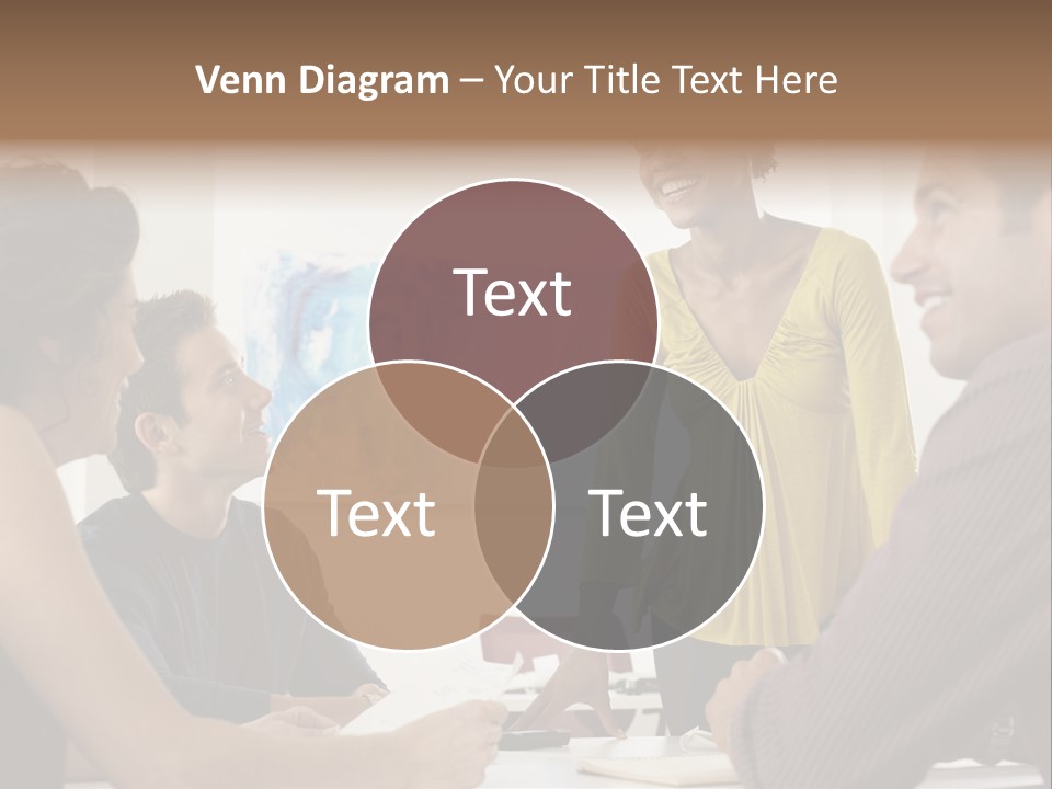 Casual Interracial Corporate PowerPoint Template