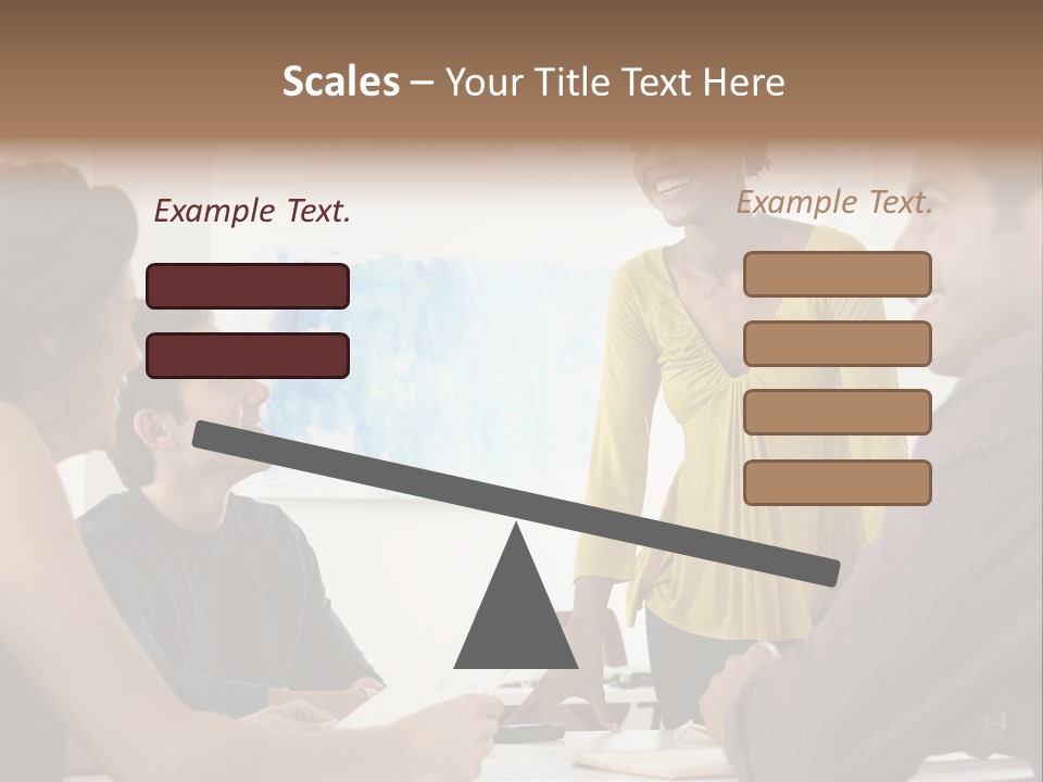 Casual Interracial Corporate PowerPoint Template