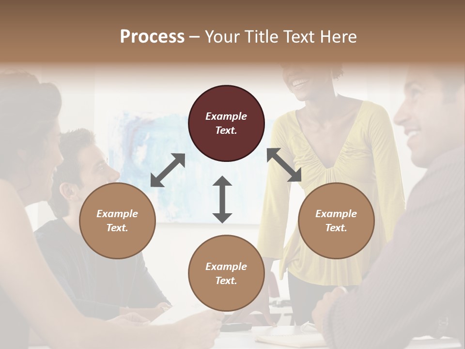 Casual Interracial Corporate PowerPoint Template