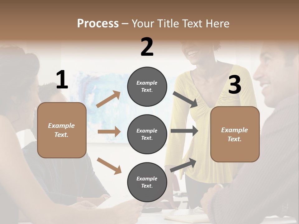 Casual Interracial Corporate PowerPoint Template