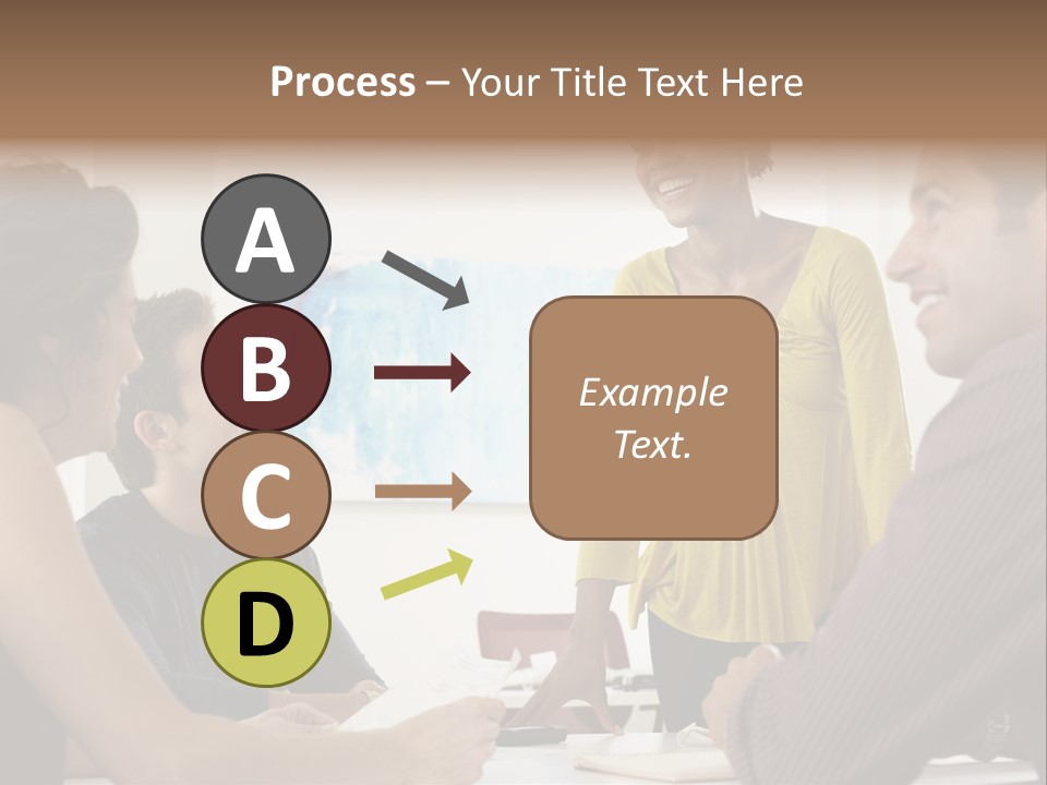 Casual Interracial Corporate PowerPoint Template