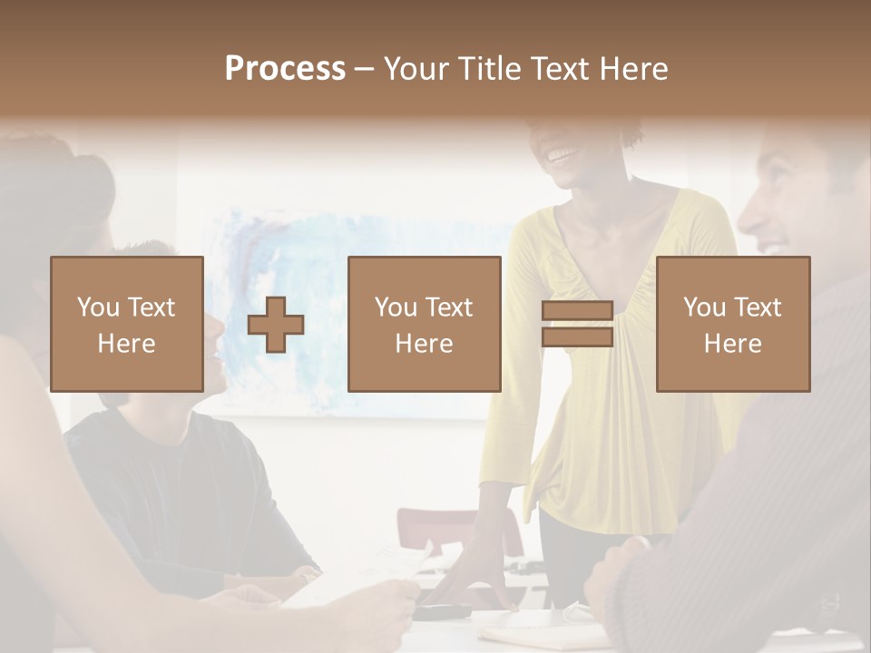 Casual Interracial Corporate PowerPoint Template