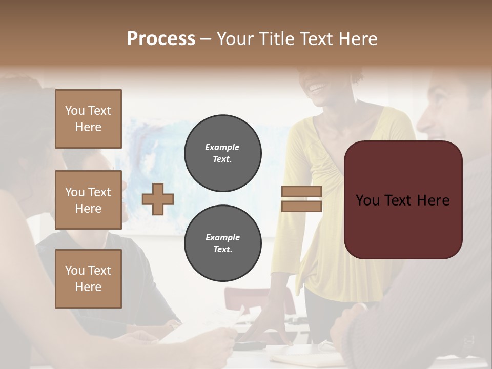 Casual Interracial Corporate PowerPoint Template