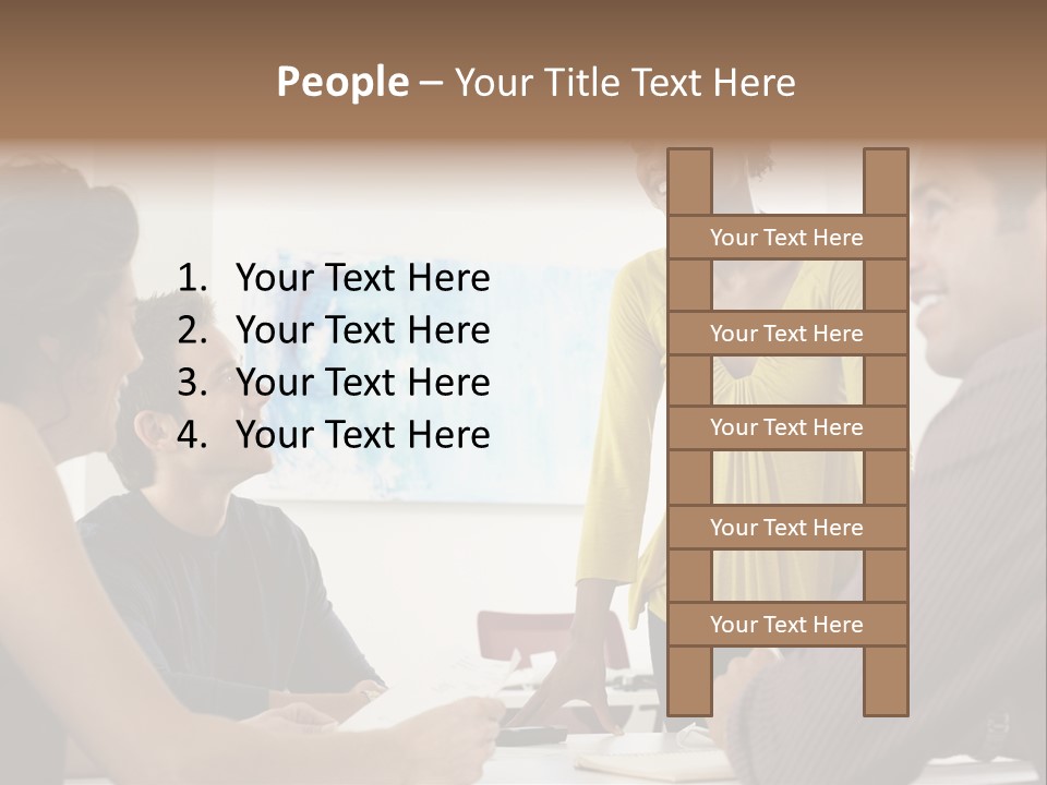 Casual Interracial Corporate PowerPoint Template