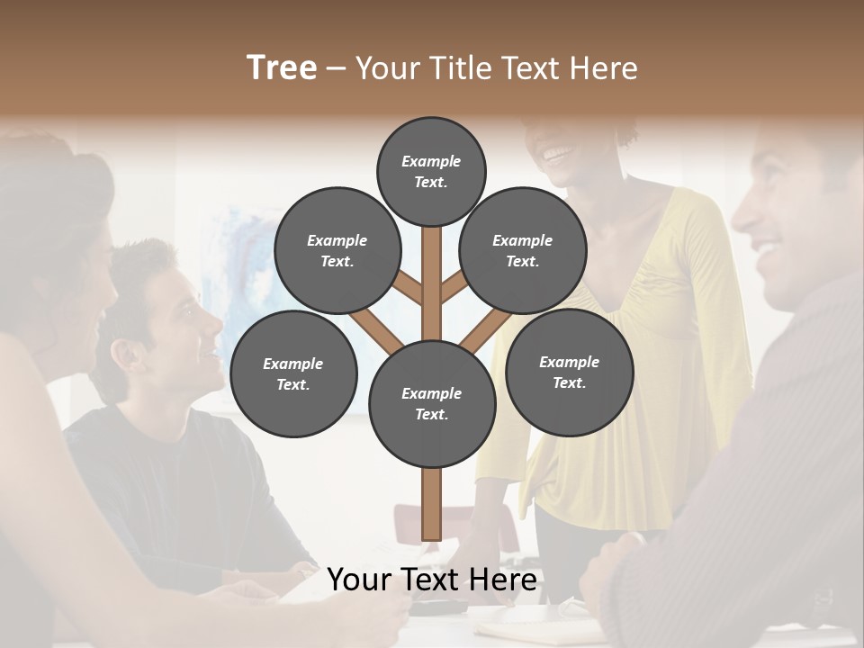 Casual Interracial Corporate PowerPoint Template