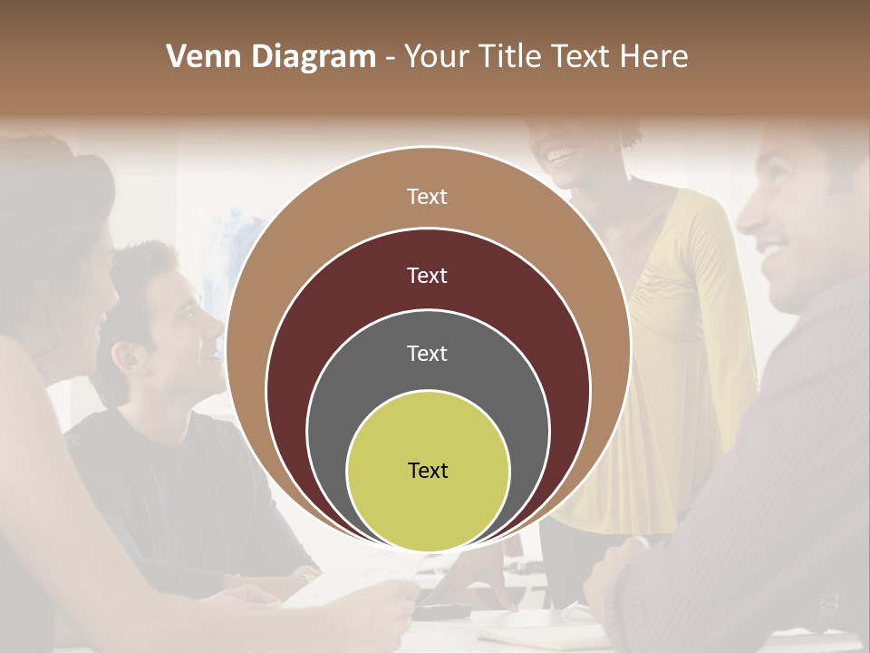 Casual Interracial Corporate PowerPoint Template
