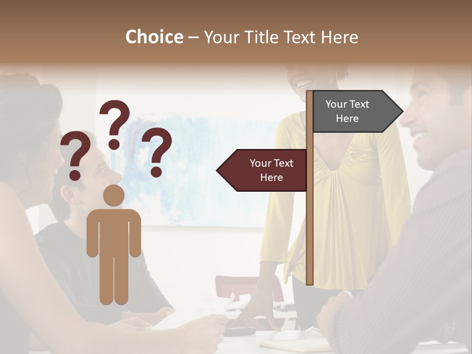 Casual Interracial Corporate PowerPoint Template