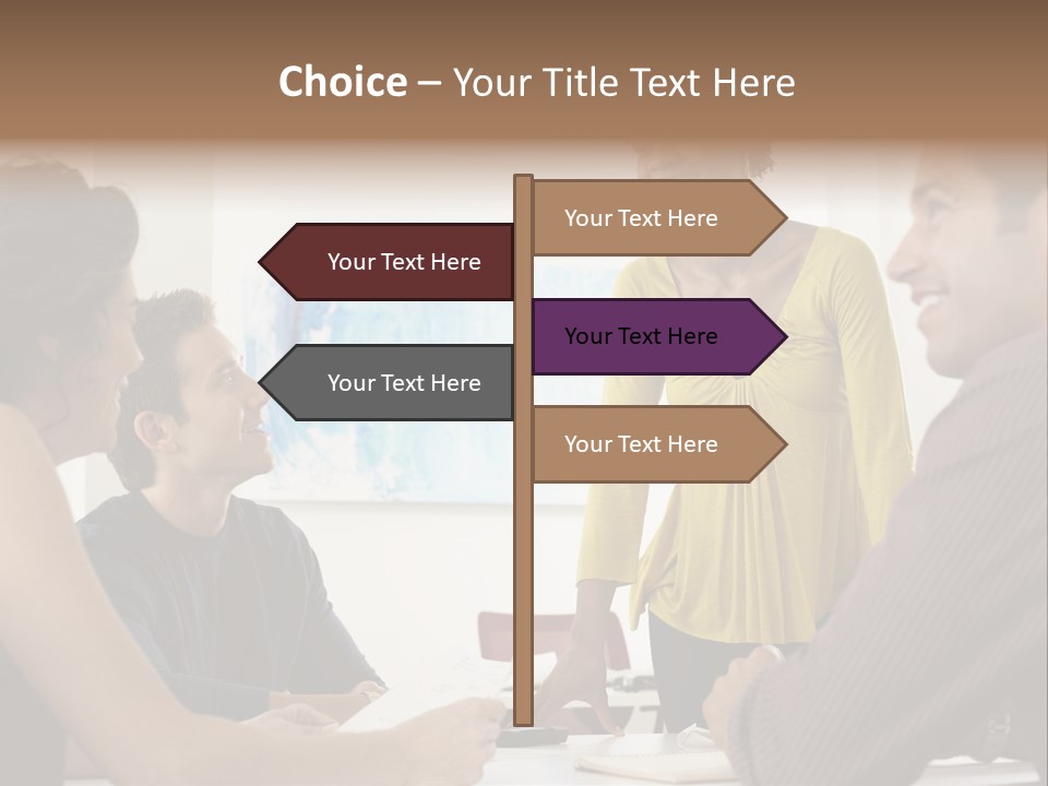 Casual Interracial Corporate PowerPoint Template