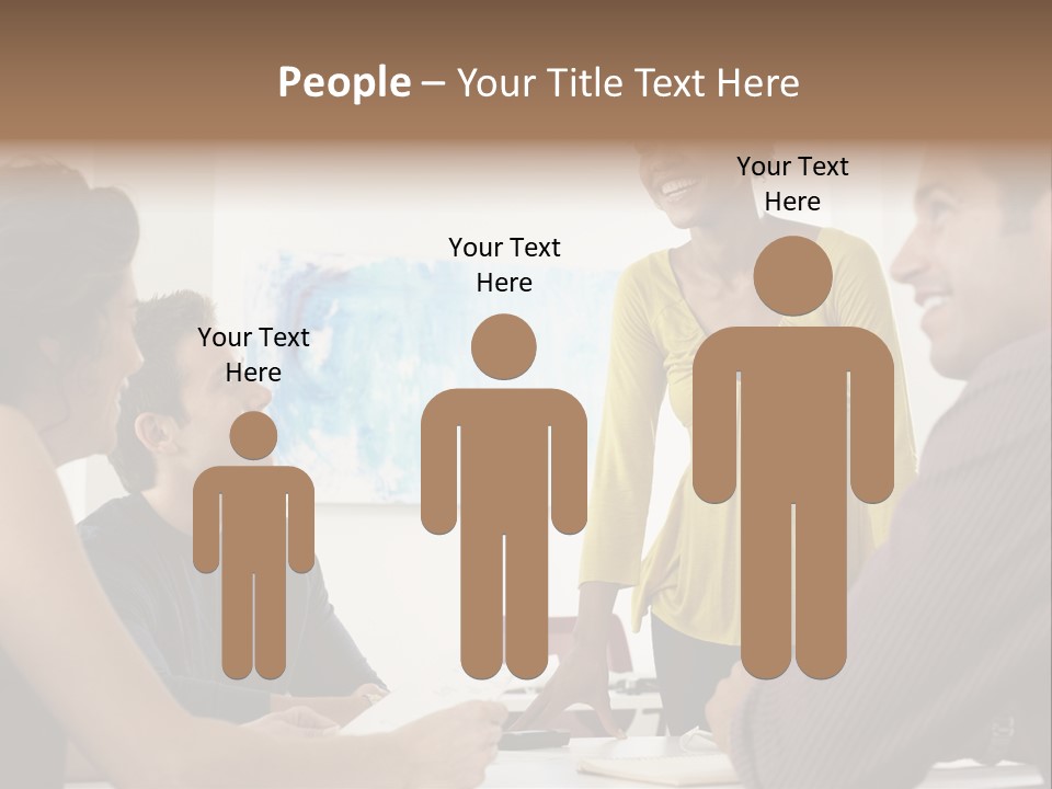 Casual Interracial Corporate PowerPoint Template