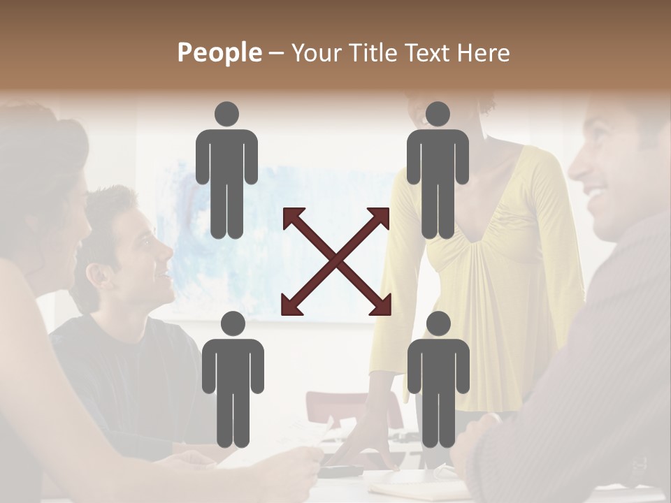 Casual Interracial Corporate PowerPoint Template