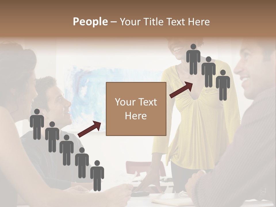 Casual Interracial Corporate PowerPoint Template