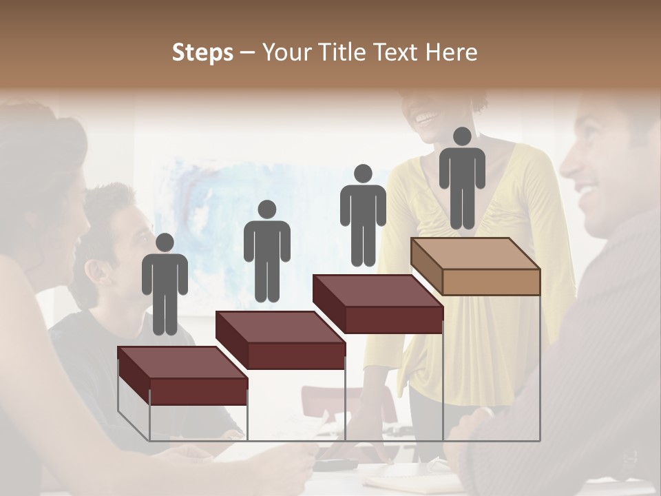 Casual Interracial Corporate PowerPoint Template