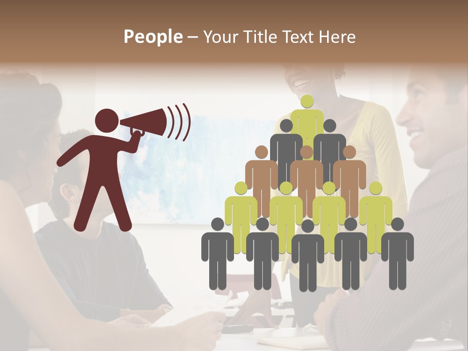 Casual Interracial Corporate PowerPoint Template