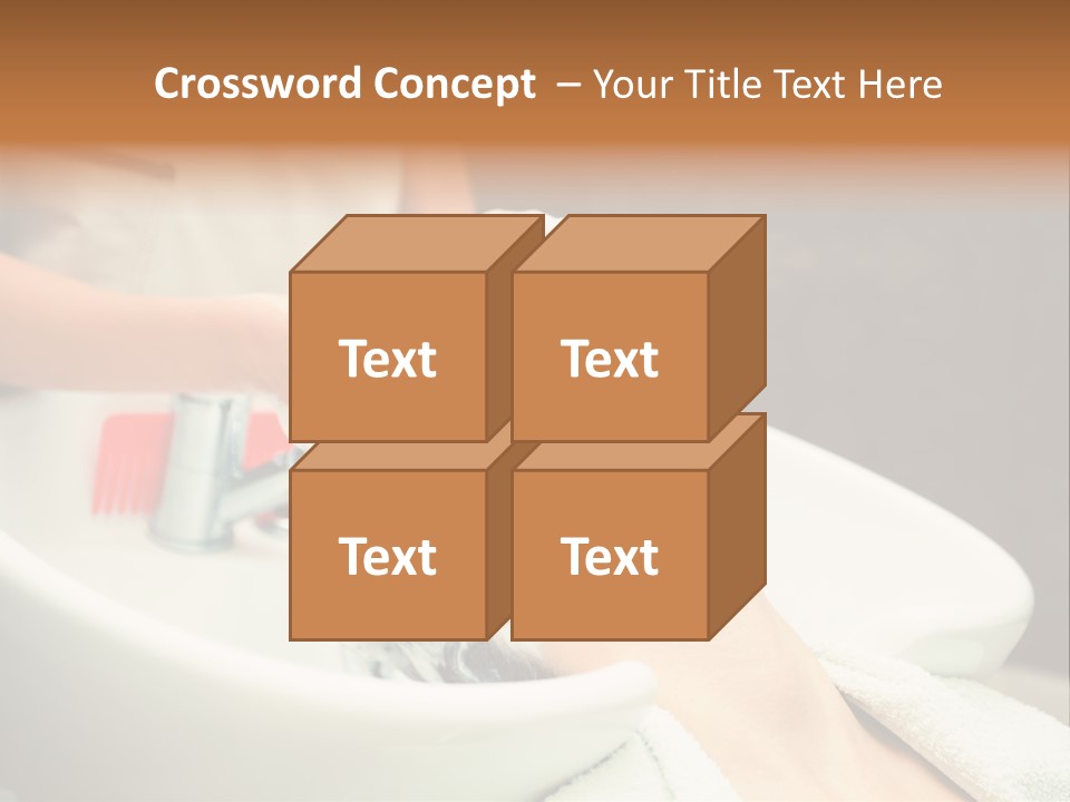 Head Caucasian Relax PowerPoint Template