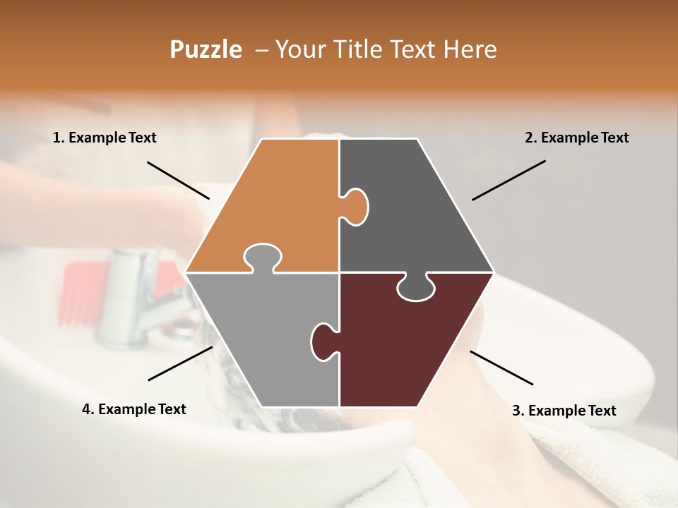 Head Caucasian Relax PowerPoint Template