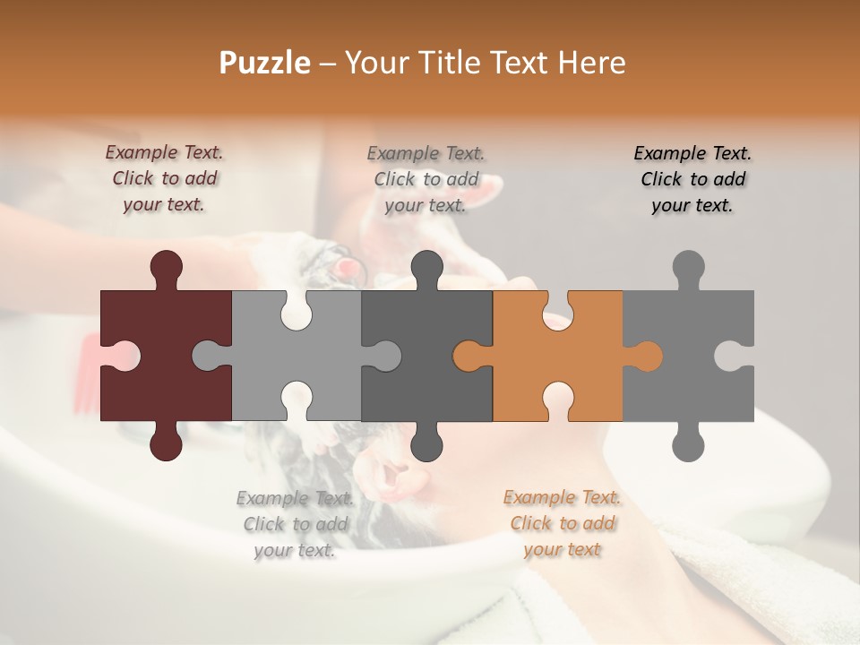 Head Caucasian Relax PowerPoint Template