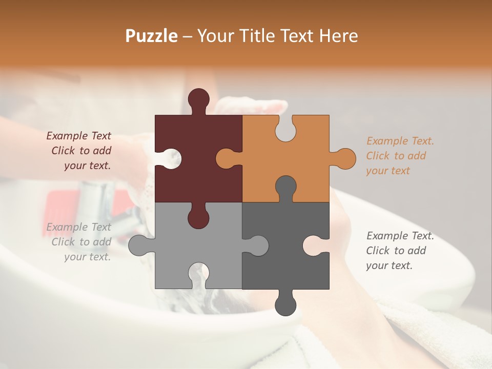 Head Caucasian Relax PowerPoint Template