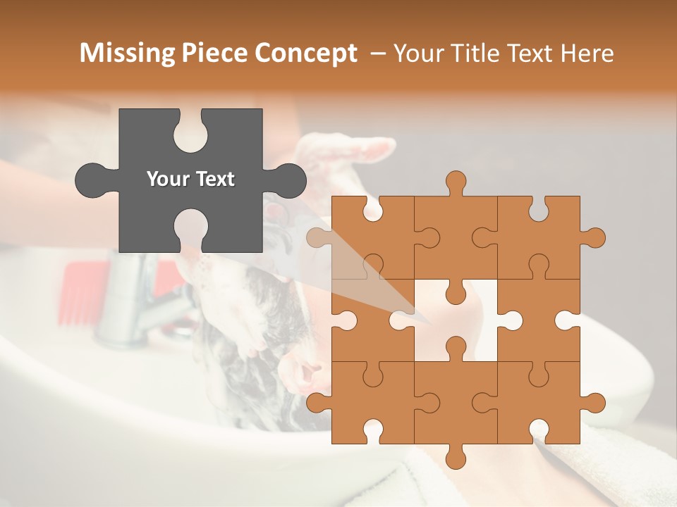 Head Caucasian Relax PowerPoint Template