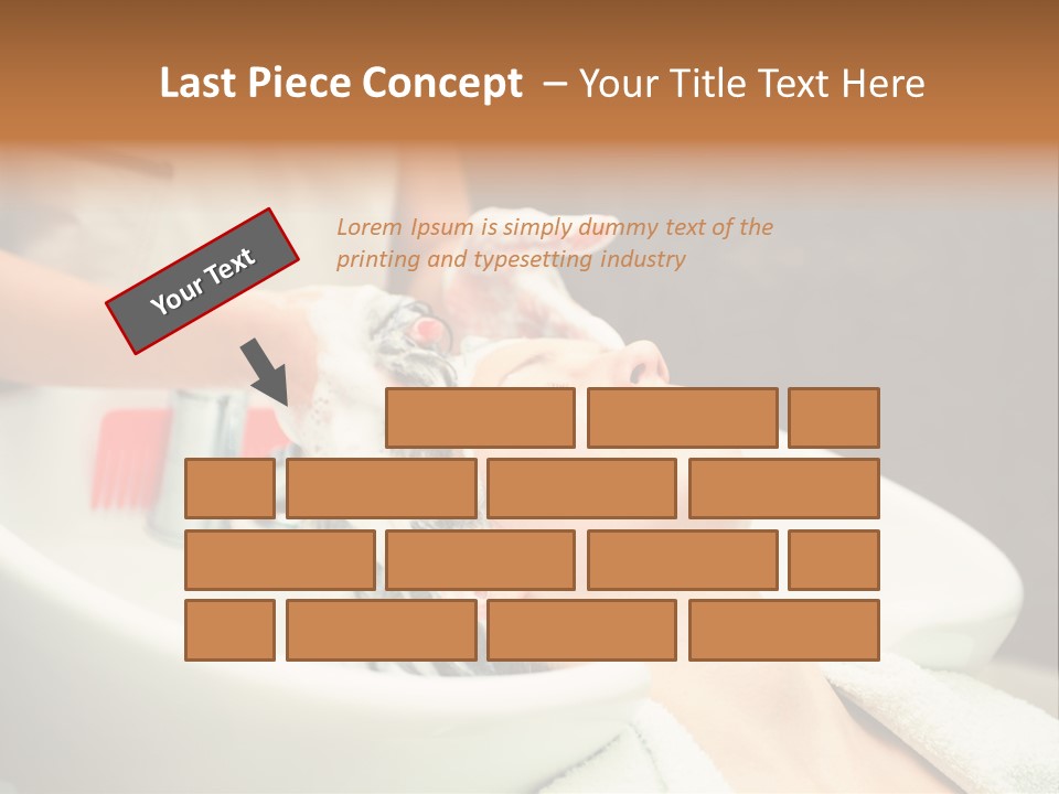 Head Caucasian Relax PowerPoint Template