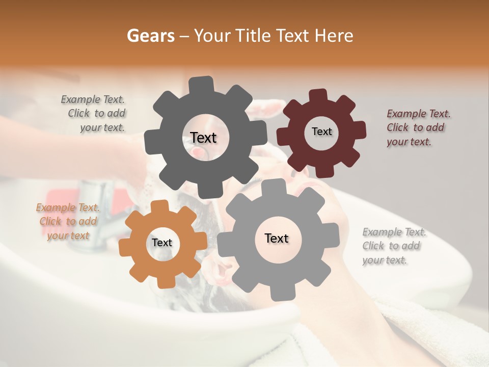 Head Caucasian Relax PowerPoint Template