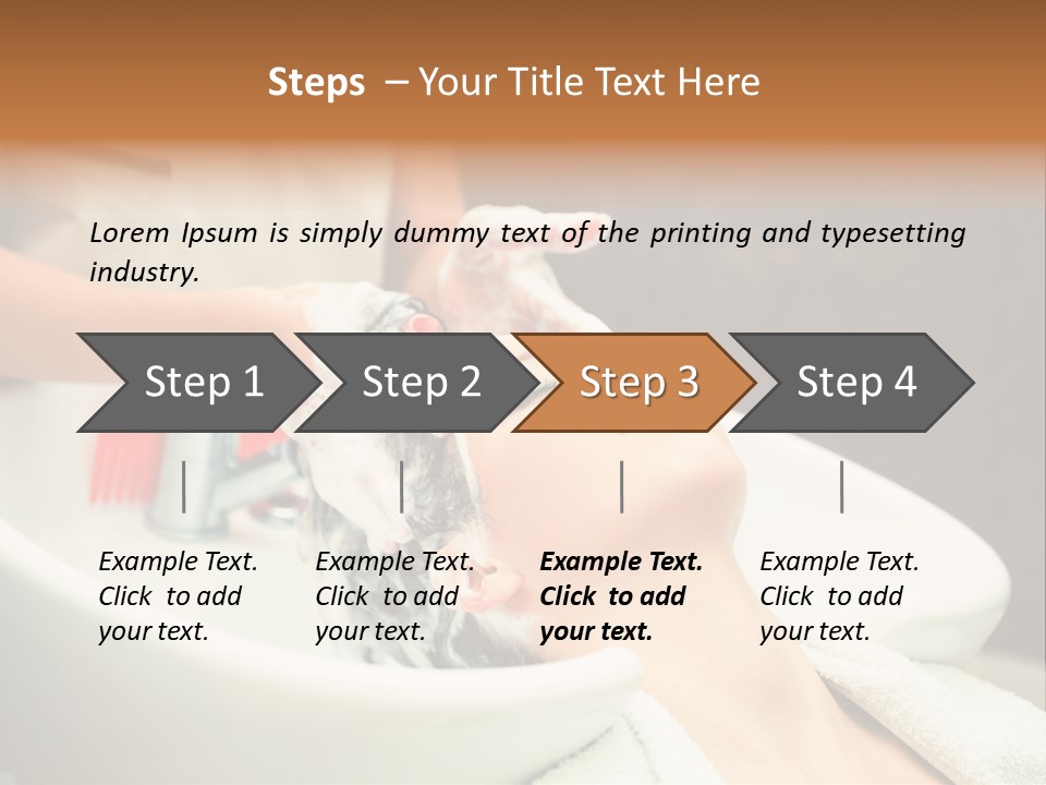 Head Caucasian Relax PowerPoint Template