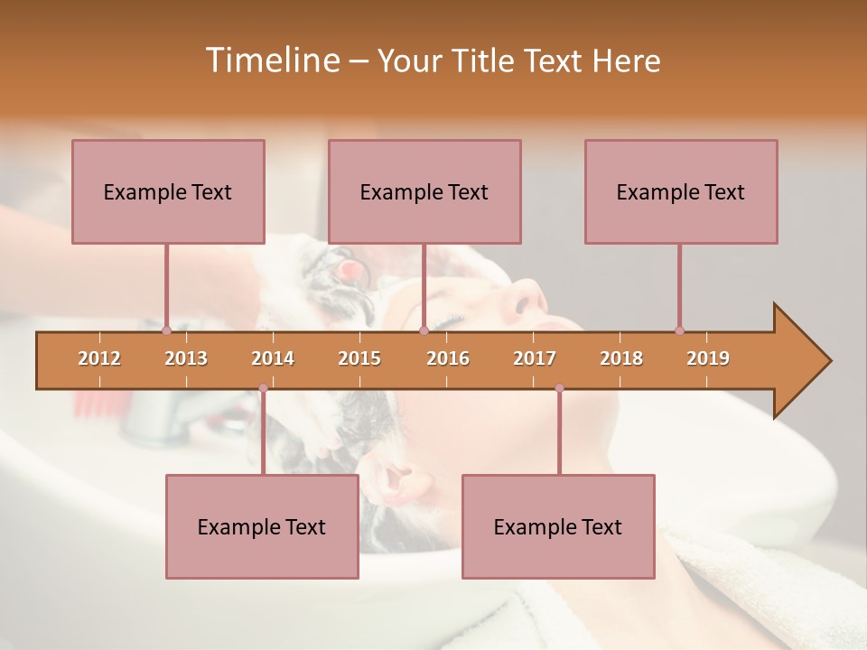 Head Caucasian Relax PowerPoint Template
