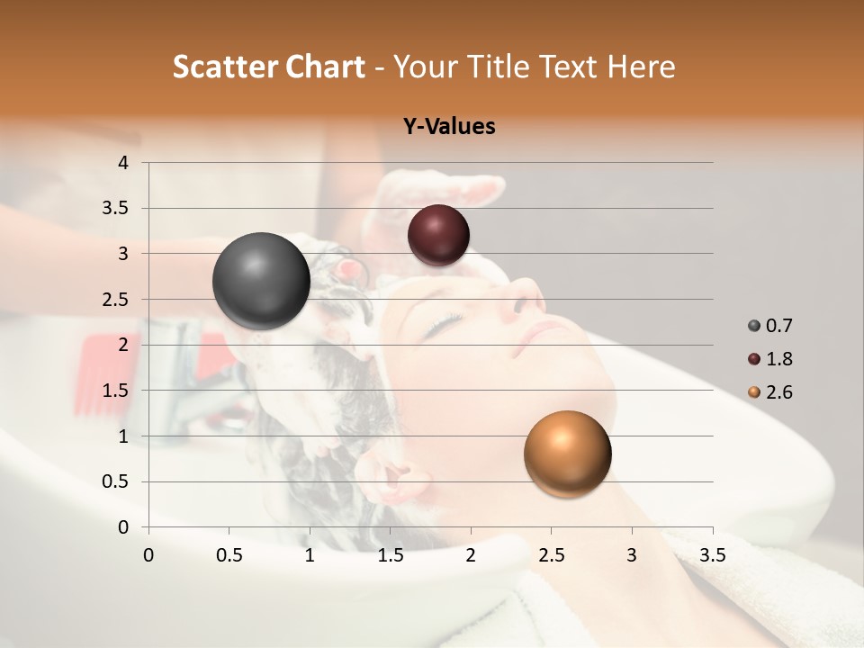 Head Caucasian Relax PowerPoint Template