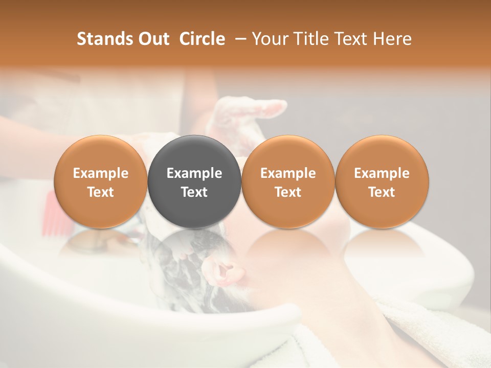 Head Caucasian Relax PowerPoint Template