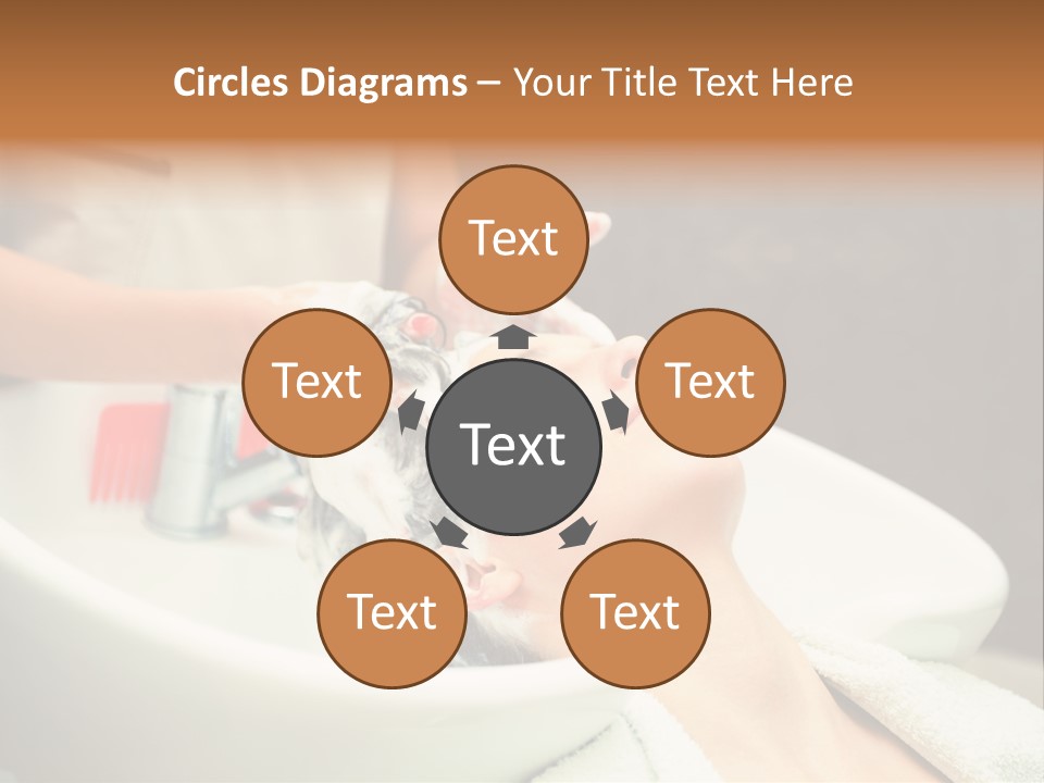 Head Caucasian Relax PowerPoint Template