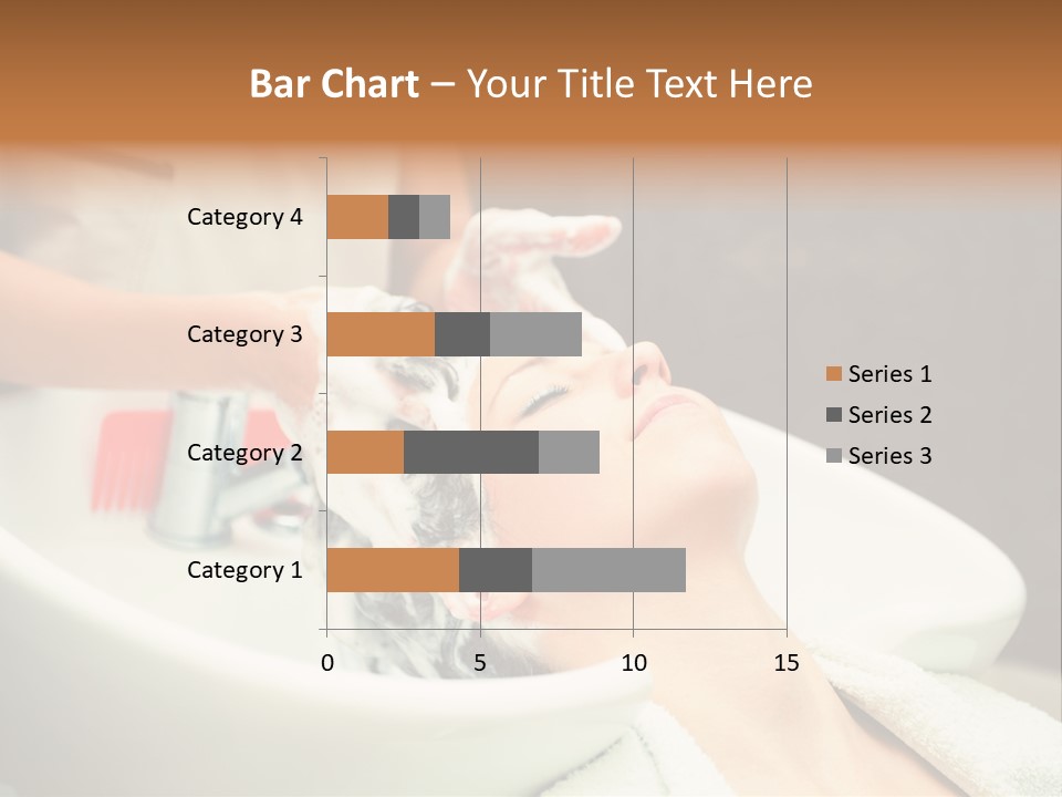 Head Caucasian Relax PowerPoint Template
