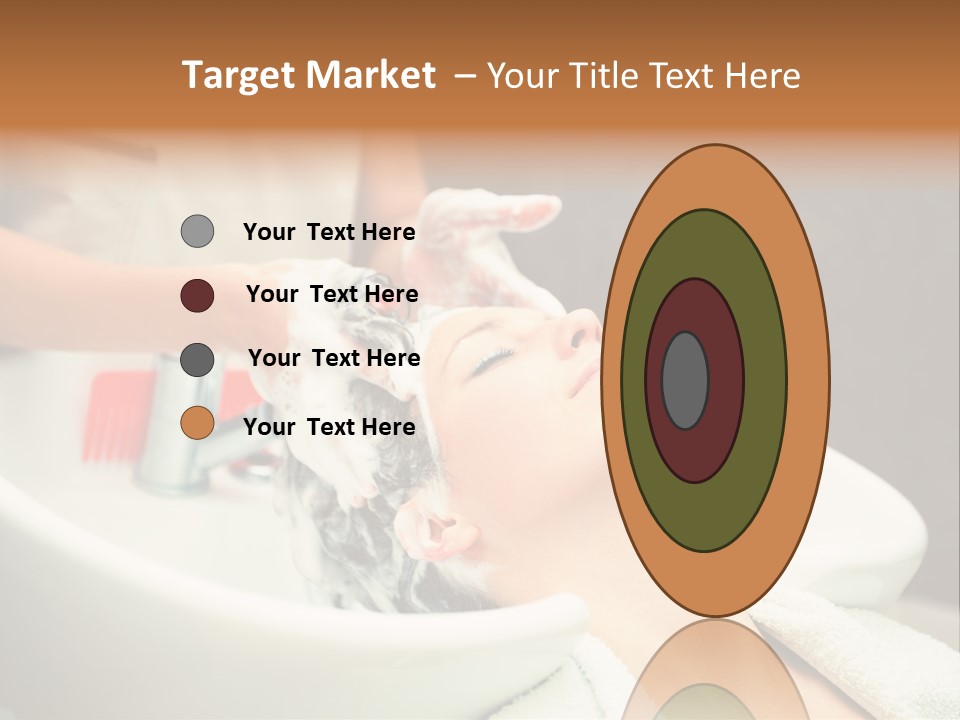 Head Caucasian Relax PowerPoint Template