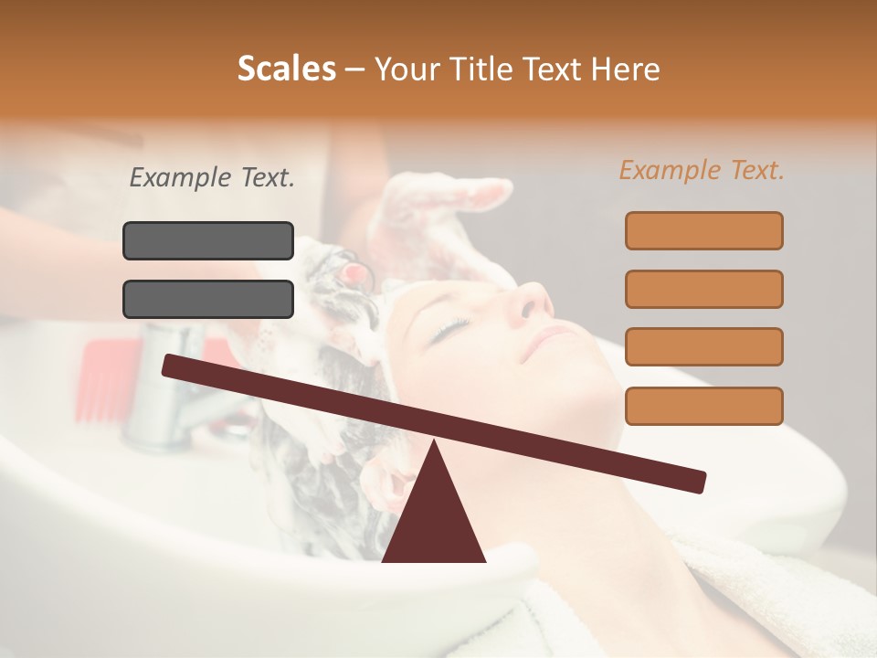 Head Caucasian Relax PowerPoint Template