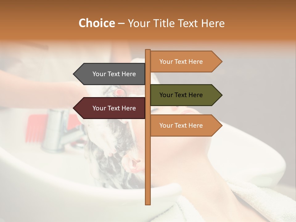 Head Caucasian Relax PowerPoint Template