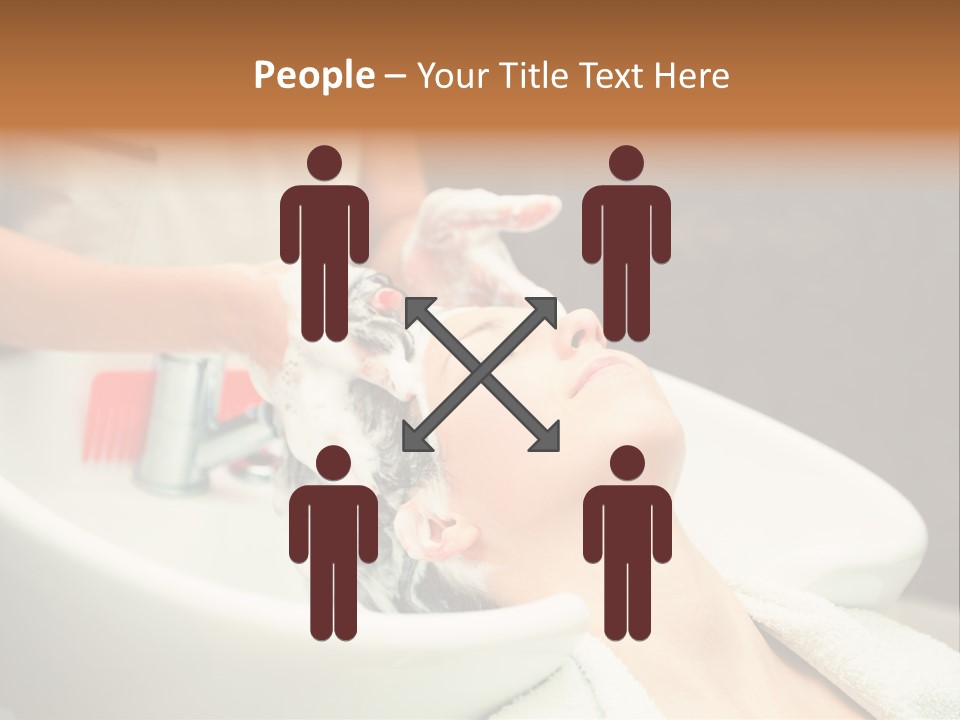 Head Caucasian Relax PowerPoint Template