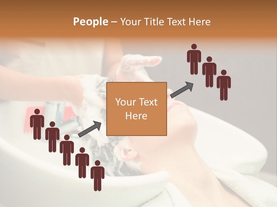 Head Caucasian Relax PowerPoint Template