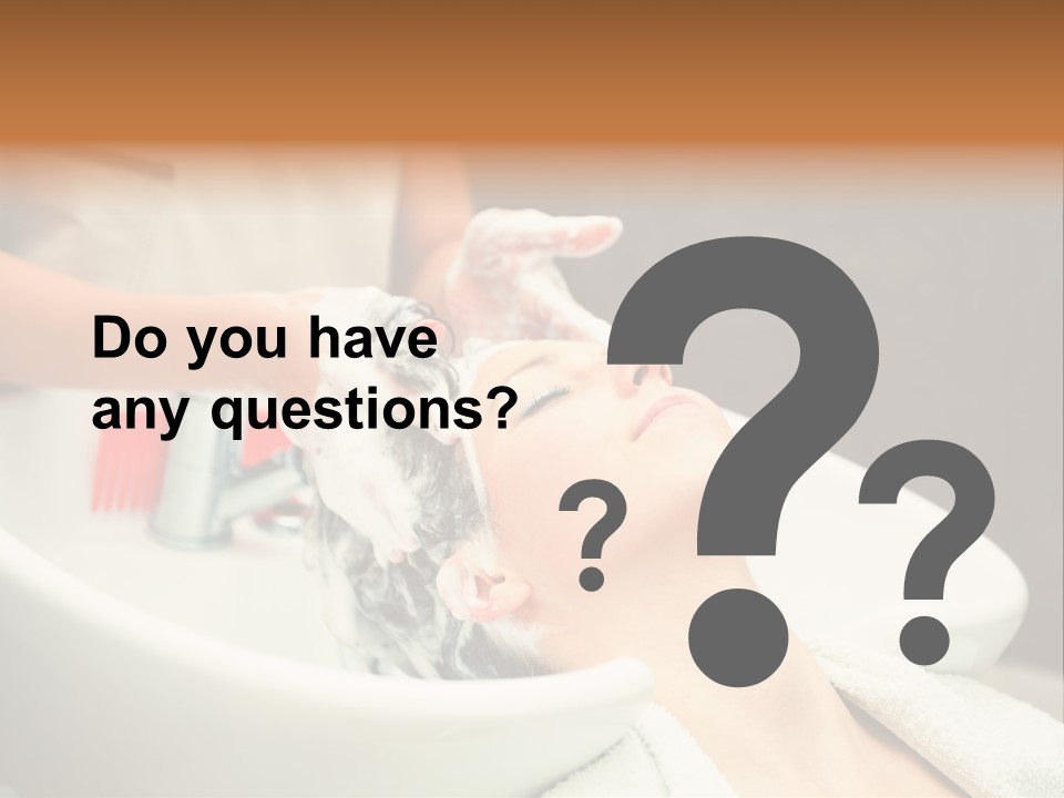 Head Caucasian Relax PowerPoint Template