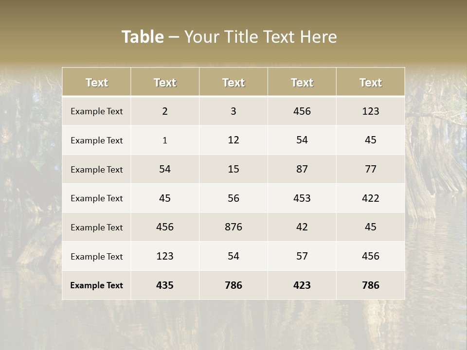 Usa Outdoors Bayou PowerPoint Template